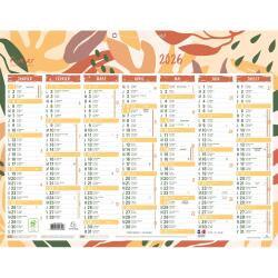 Calendrier Forever recyclé 43 x 33,5 cm Semestriel 2026