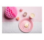 20 round cardboard plates, Ø 23 cm - Pink