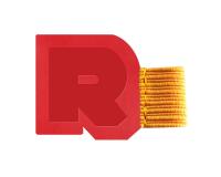 Rhodiarama porte-stylo autoadhésif 4x3 cm pour blocs carnets et agendas - Coquelicot