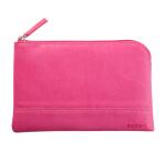 Rhodiarama pochette zippée en simili cuir - taille S (11x17 cm) - Fuchsia