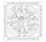 Carré 100% soie - 90x90cm Fenêtre sud - Blanc