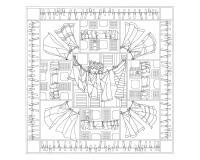 Carré 100% soie - 90x90cm Fenêtre sud - Blanc