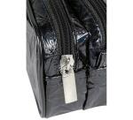 Trousse holographique rectangulaire 2 compartiments 22x7x8 cm, noir - Noir