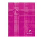 Cahier brochure rembordée rigide 17x22 cm 192 pages petits carreaux - Assortis