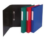 Classeur rembordé polypropylène 2 anneaux ronds de 25mm sur 3eme de couverture