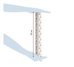 Pap.80g, Tiny Rolls 5x0,35m, Triangles - Rose