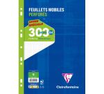 Feuillets mobiles sous film A4 300 pages perforées petits carreaux
