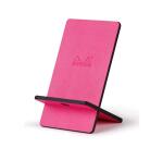 Rhodiarama support pour téléphone mobile simili cuir italien 13x8x8,5 cm - Fuchsia
