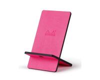 Rhodiarama support pour téléphone mobile simili cuir italien 13x8x8,5 cm - Fuchsia