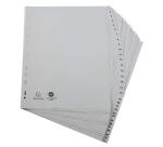 Separadores Separadores con pestañas impresas polipropileno 12/100º - Gris - Gris