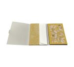 Jardin des Sens, Set de correspondance 12x16,5 cm contenant 8 cartes simples 11x15,5 cm assorties et 8 enveloppes Pollen C6 blanc naturel