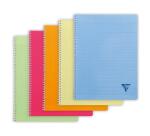 Cahier reliure intégrale Linicolor FRESH 24x32cm 100 pages grands carreaux couverture plastique polypropyène rainuré Couleur aléatoire - Assortis