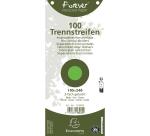 Paquet 100 fiches intercalaires horizontales unies perforées Forever - 105x240mm
