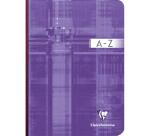 Répertoire brochure dos toilé A5 192 pages petits carreaux - Assortis