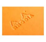 Webnotebook 9x14 cm 192 pages dot papier ivoire 90g fermeture élastique - Orange