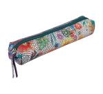Céleste CUIR Trousse SLIM 19,5x2,5x4 cm Multicolores