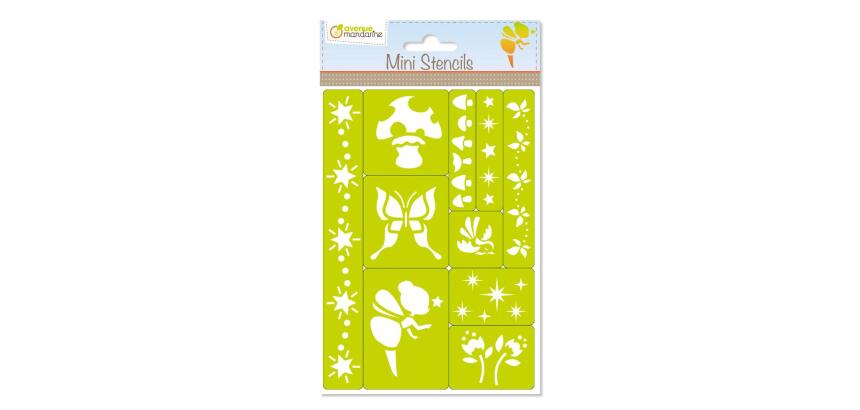 Mini Stencils, Fées - Vert