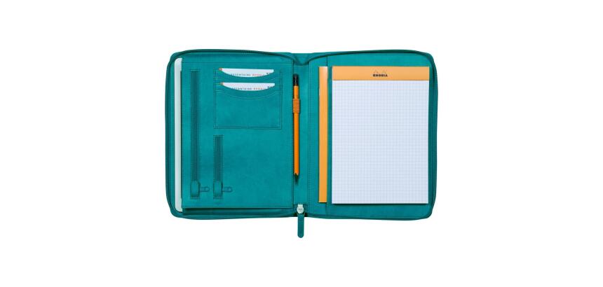 Rhodiarama petit conférencier pour bloc ou carnet format A5 - Paon