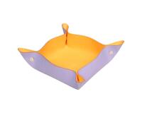 Rhodiarama vide-poche réversible simili cuir italien 12x12x4,5 cm - Iris