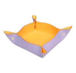 Rhodiarama vide-poche réversible simili cuir italien 12x12x4,5 cm - Iris