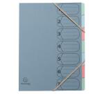 Trieur Harmonika recyclé avec élastiques AutentiK - 7 compartiments - Couleurs assorties