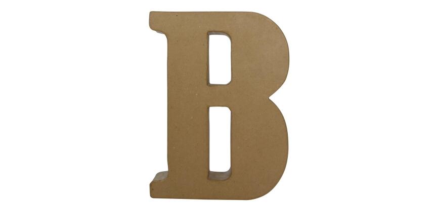 Lettre B fantaisie - Kraft