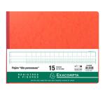 Piqûre 29,7x38cm à tête paresseuse 15 colonnes sur 1 page - 35 lignes - 80 pages - Couleurs assorties