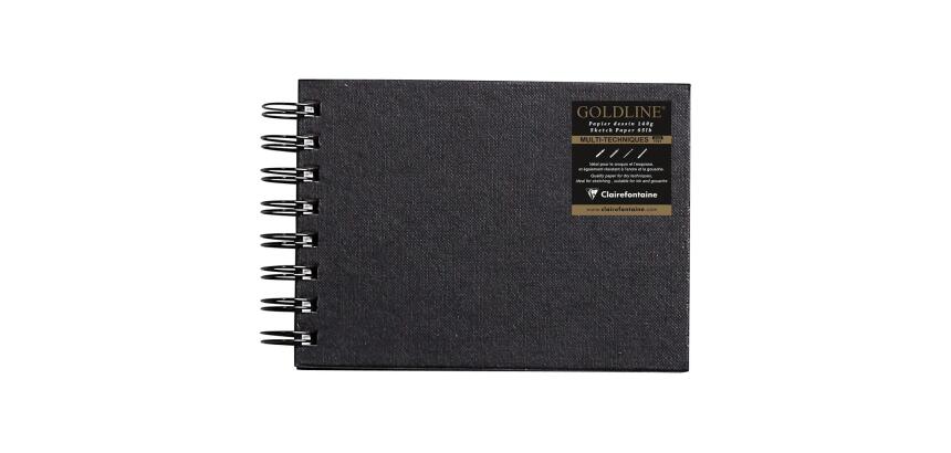 Goldline carnet spiralé 64F A6 140g I - Blanc