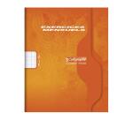 Cahier d'exercices mensuels piqué 7000 17x22 cm 64 pages grands carreaux 70 g - Assortis