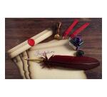 5 feuilles découpées effet parchemin A4 - ivoire