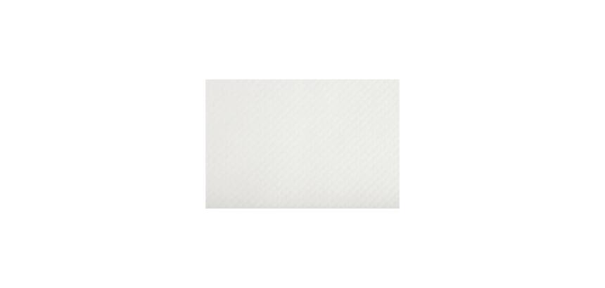Barquette de 500 sets de table papier gaufré glacé Tiss Lack uni- Format 30X40 cm - Couleur blanc. - Blanc