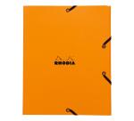 Rhodia chemise à élastiques 3 rabats 24x19 cm - Orange