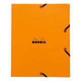 Rhodia chemise à élastiques 3 rabats 24x19 cm - Orange
