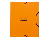 Rhodia chemise à élastiques 3 rabats 24x19 cm - Orange