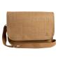 Messenger Bag washable paper Eterneco - Brown geometrical design