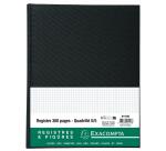Registre 32x25cm 5x5 folioté 300 pages - Noir