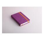 Rhodiarama Notizbuch A6, fester Einband, 96 Blatt blanko, Papier elfenbein, mit Gummizugverschluss - Violett