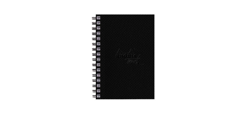 Rhodia Touch Watercolor Book, papier 100% coton grain satiné 300g - A6 portrait, 40 pages - Noir