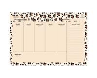 Hebdo Planner Roar Clair 26,5 x 18 cm - Visuel