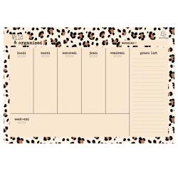 Weekly Planner Roar Clear 26.5 x 18 cm - Visual