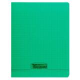 Cahier piqué 8000 POLYPRO 17x22 cm 96 pages grands carreaux 90 g - Vert