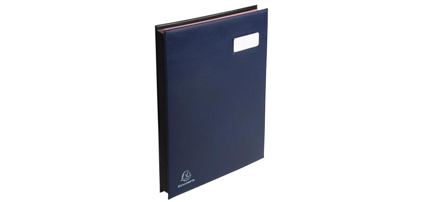Signature book PVC, pocket on the page corner to maintain the document - 24 compartments