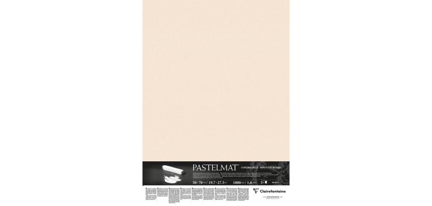 Pastelmat contrecollé 5F 50x70cm - Beige