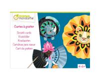 Boîte créative, Mandala animaux à gratter