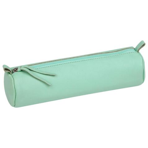 CUIR TEINTÉ Trousse Ø5,5x22 cm Vert pistache