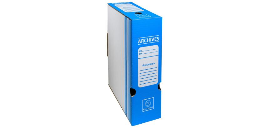 Boite archive Dos 100mm carton ondulé couleurs - 25x34cm