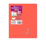 Koverbook Neon Stapled Notebook 17x22cm 96 lined pages + margin opaque polypropylene cover - Assorted