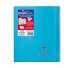 Cahier piqué Koverbook 17x22 cm 96 pages petits carreaux couverture polypropylène 100% recyclé