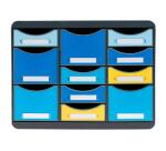 Moule de classement Storebox Multi 11 tiroirs Bee Blue - Couleurs assorties