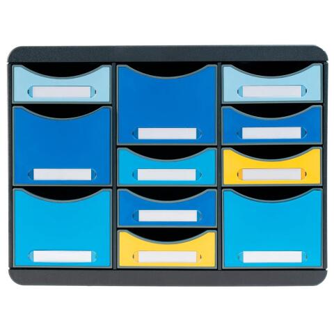 Organizador Storebox Multi 11 cajones 27X35,5X27,1 cm - BeeBlue - Colores surtidos